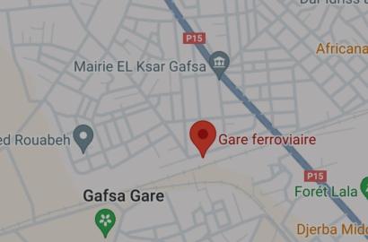 Un terrain à vendre, situé à Gafsa près de la gare  et de la délégation de Gafsa