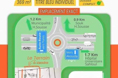 À Vendre : Terrain Commercial entre Sahloul et Akouda, Sousse